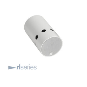 RL 110 AX vit aktiv riktad högtalare med sensor på framsidan.