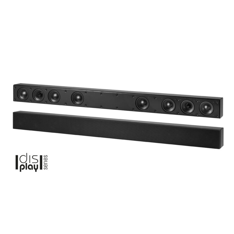 SB-A 2.0 aktiv stereo soundbar i svart utf&ouml;rande f&ouml;r konferensrum.