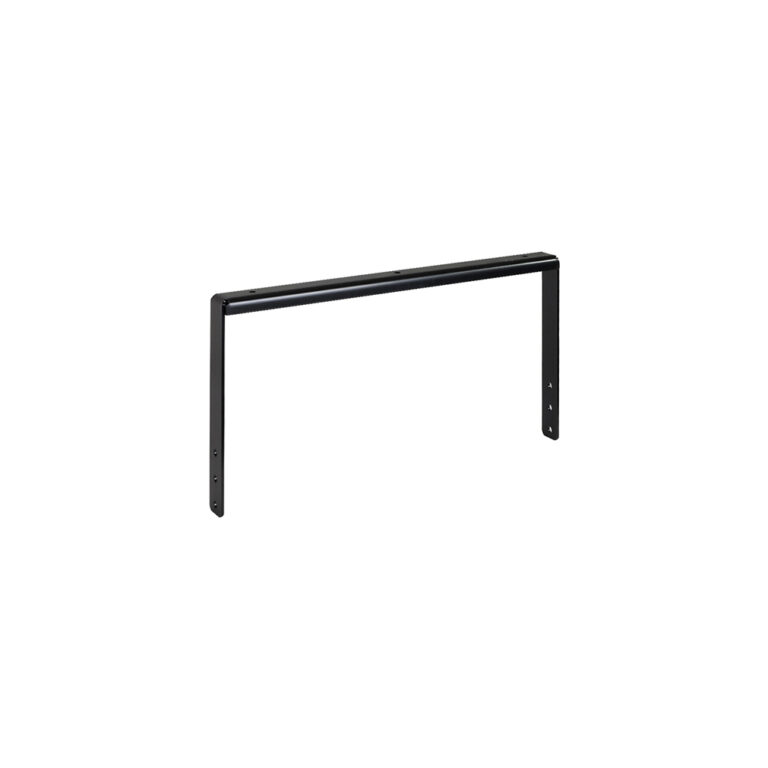 UB Q 12 svart pulverlackerad U-bygel f&ouml;r horisontell installation av h&ouml;gtalare.