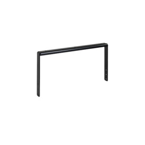 UB 15 Q svart pulverlackerad U-bygel för vertikal installation av PA-högtalare.