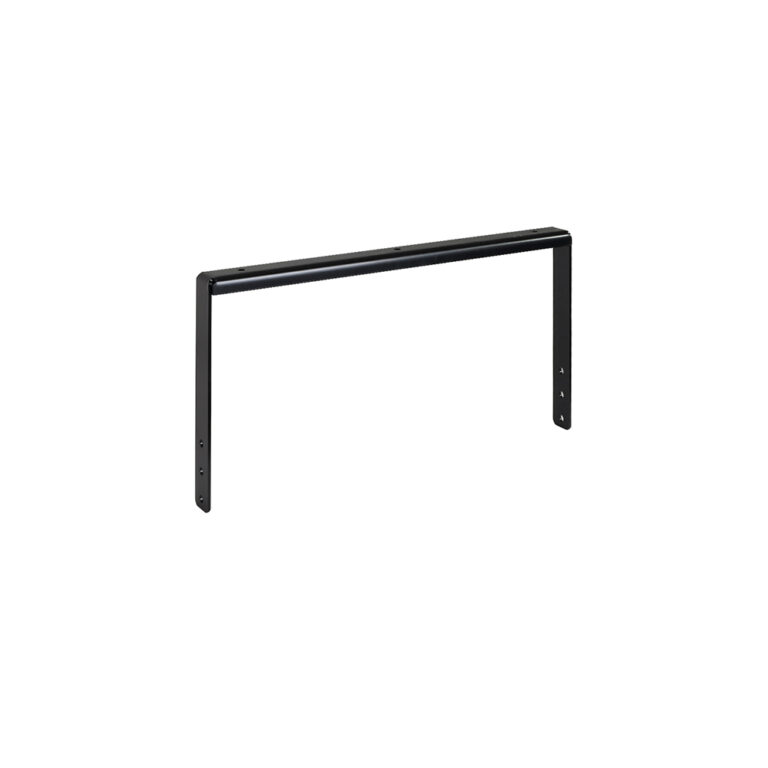 UB 15 Q svart pulverlackerad U-bygel f&ouml;r vertikal installation av PA-h&ouml;gtalare.