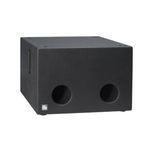 B 12 B svart bandpass-subwoofer med 12 tums baselement.