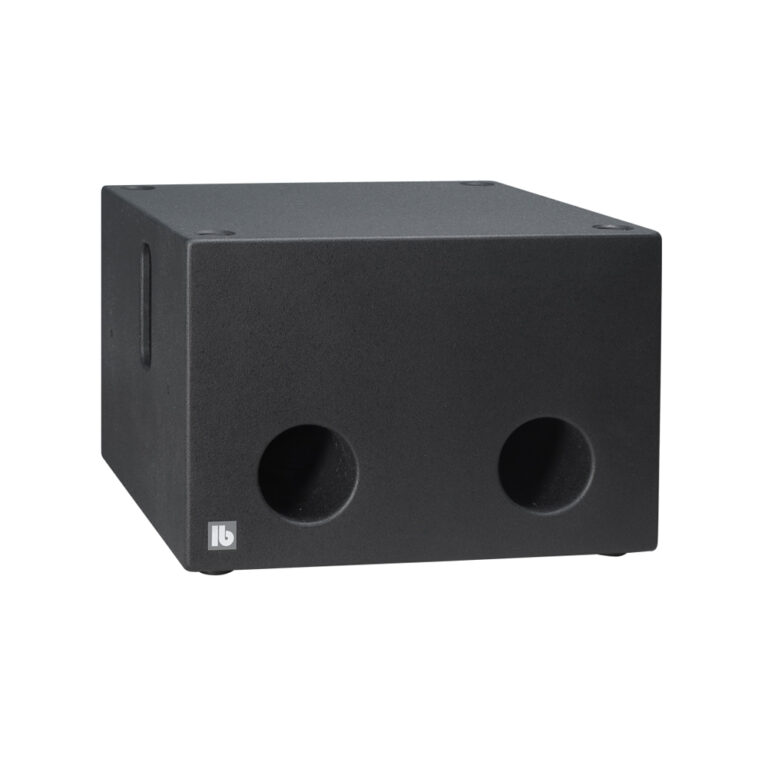 B 12 B svart bandpass-subwoofer med 12 tums baselement.