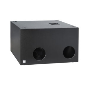 B 212 B kraftfull dubbel 12-tums subwoofer i svart finish.